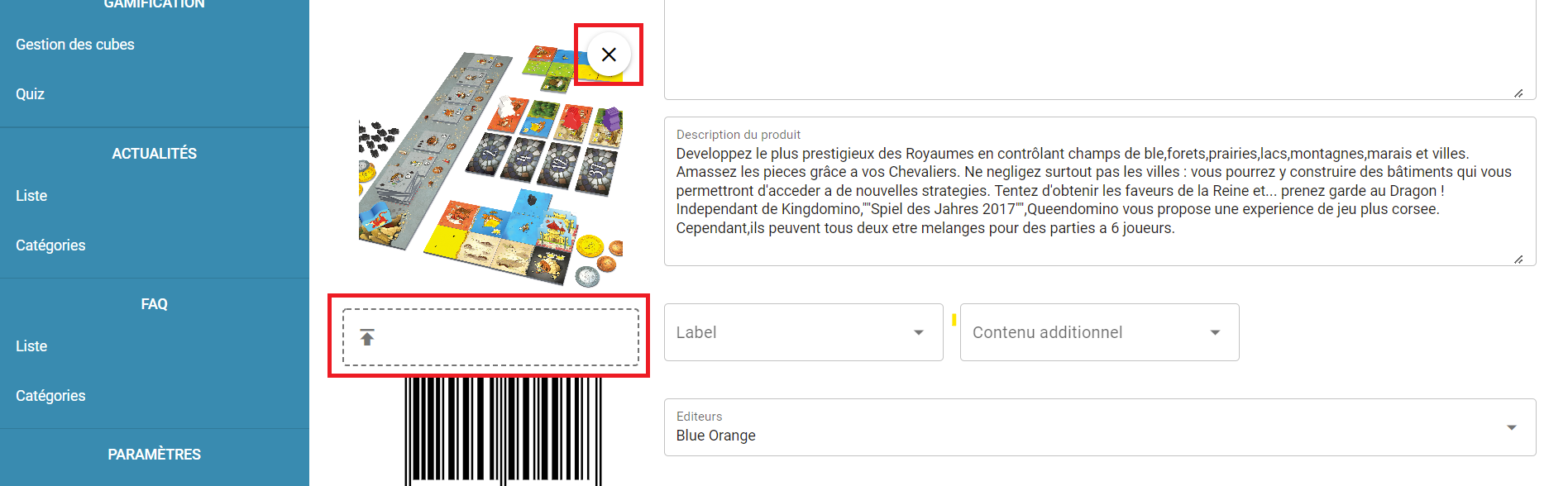 Ajout d'images sur un article Ajout d'images sur un article