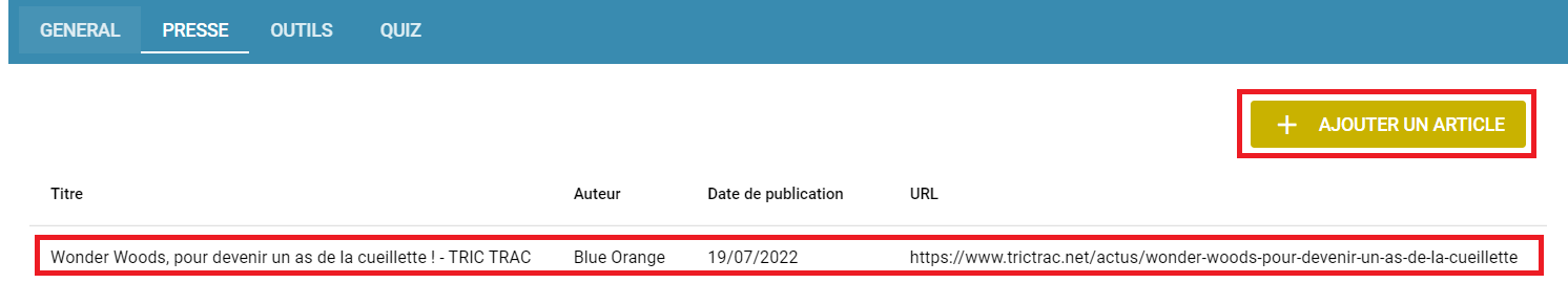 Création d'article de presse Création d'article de presse